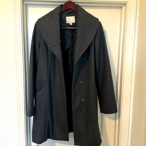 A New Day Pea Coat - Gray - Large - Picture 2 of 6